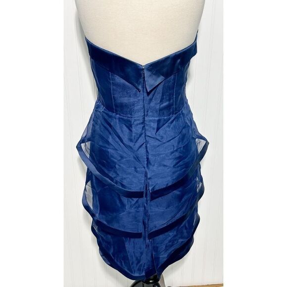 Fouy/Chov Couture New York Sweetheart Neck Mini Formal Cocktail‎ Dress Blue 8 - Picture 7 of 14